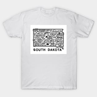 South Dakota Map T-Shirt